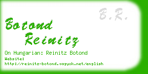 botond reinitz business card